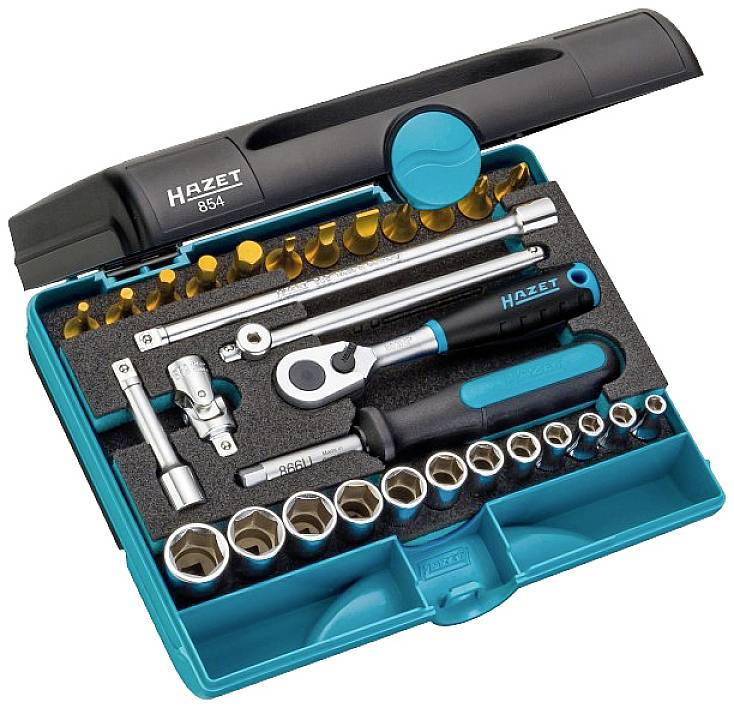 Hazet Jeu de clés à douille métrique 1/4" (6.3 mm) 30 pièces 854