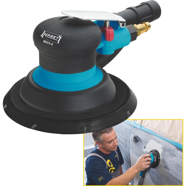 Ponceuse excentrique pneumatique Hazet 9033-2 1/4" (6,3 mm) 6.3 bar 1 pc(s) Ponceuse excentrique pneumatique Hazet 9033-2 1/4" (6,3 mm) 6.3 bar 1 pc(s)