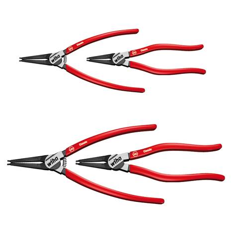 Wiha 26793 Pince pour circlips Adapté pour (pinces pour circlips) circlips intérieurs et extérieurs 12-25 mm, 19-60 mm 10-25 mm