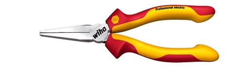 Wiha 26732 VDE Pince à becs plats droite Acier à outils 160 mm