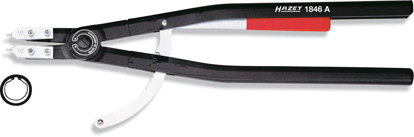 Hazet 1846A-5 Pince pour circlips Adapté pour (pinces pour circlips) circlips intérieurs 122-300 mm Forme de la panne (détails)