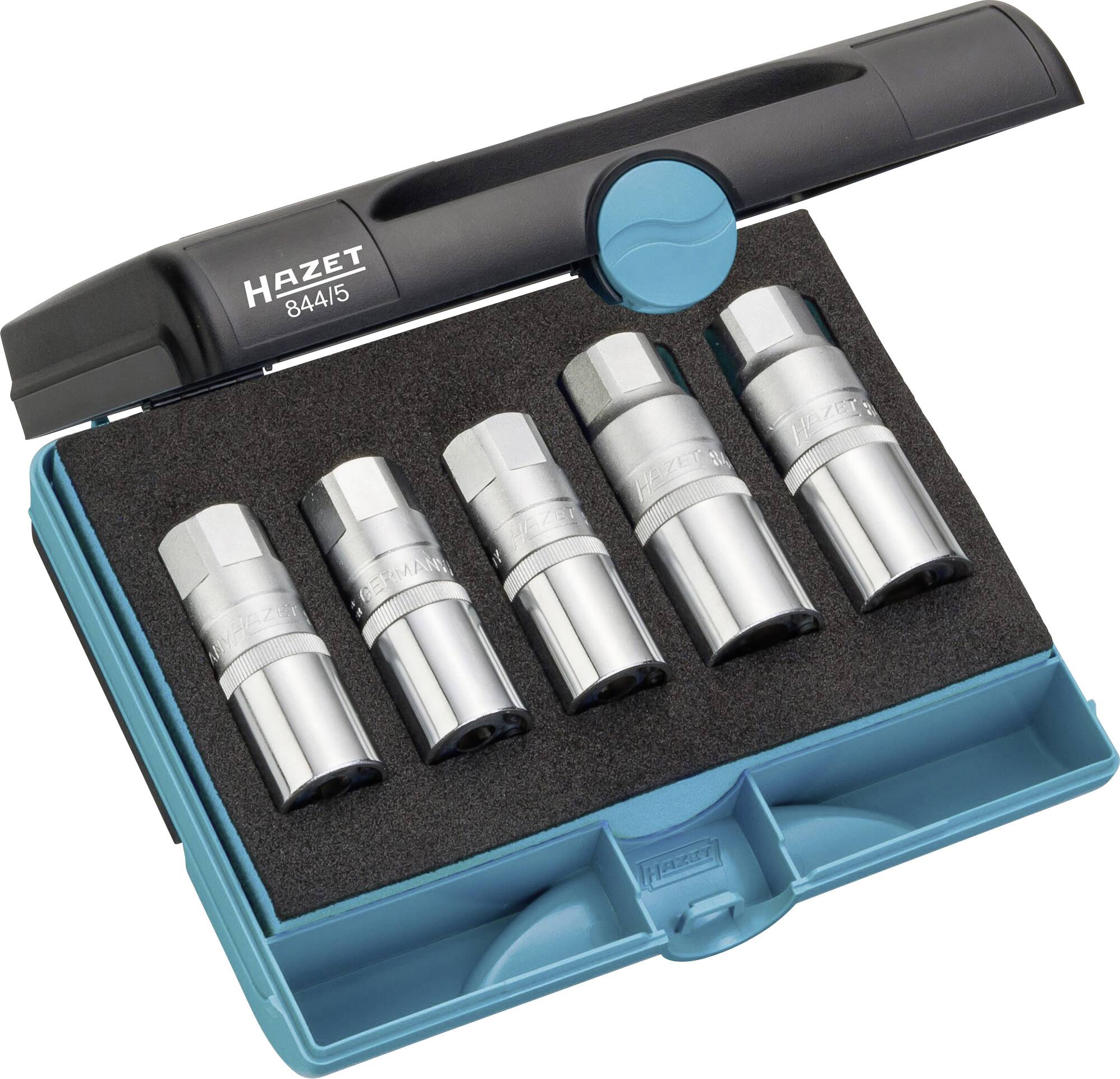 Set de douilles d'extraction de goujons filetés 12,5 mm (1/2") Hazet 844/5