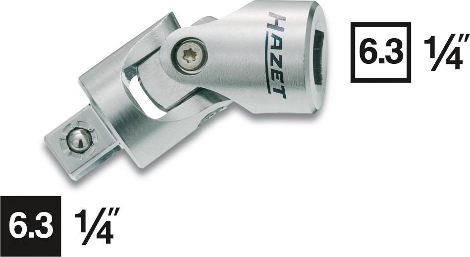 Cardan universel Hazet 869X Propulseur (tournevis) 1/4" (6.3 mm) Sortie 1/4" (6.3 mm) 36.5 mm
