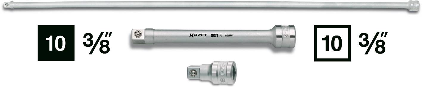 Une rallonge, une prolongation portant l'inscription 'HAZET 2901', et un adaptateur. Tous adaptés aux outils de 10 3/8 pouces.