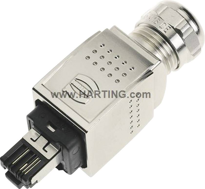 Connecteur Han® PushPull RJ45 HARTING 09352260401 Tension nominale (détails) 125 V/AC Contenu: 1 pc(s)