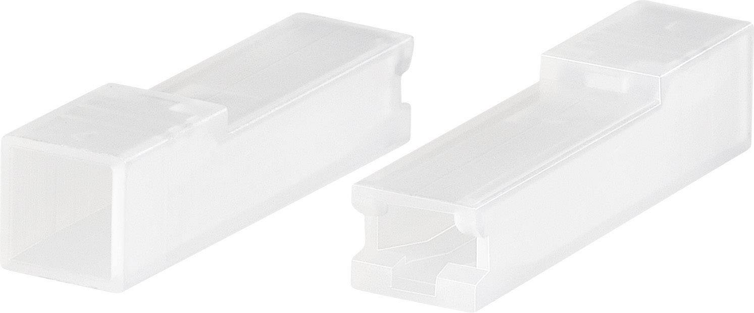 Deux supports rectangulaires transparents en plastique pour lames, côte à côte sur un fond blanc.