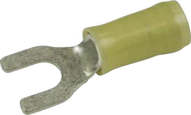 TE Connectivity 130625 Cosse à fourche 2.70 mm² 6 mm² Ø du trou=6.5 mm partiellement isolé jaune