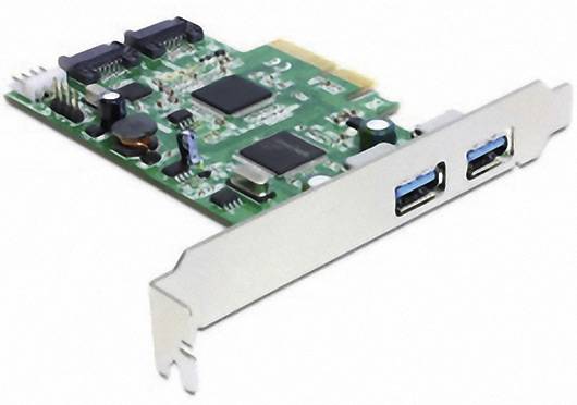 2 Port USB 3.0 / 2 carte SATA port PCI Express Delock interne externe 89359