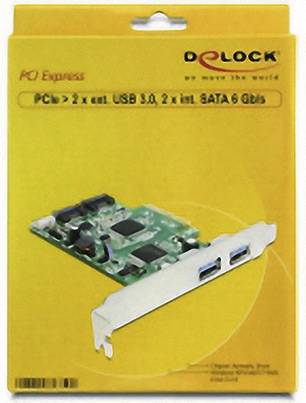 2 Port USB 3.0 / 2 carte SATA port PCI Express Delock interne externe 89359