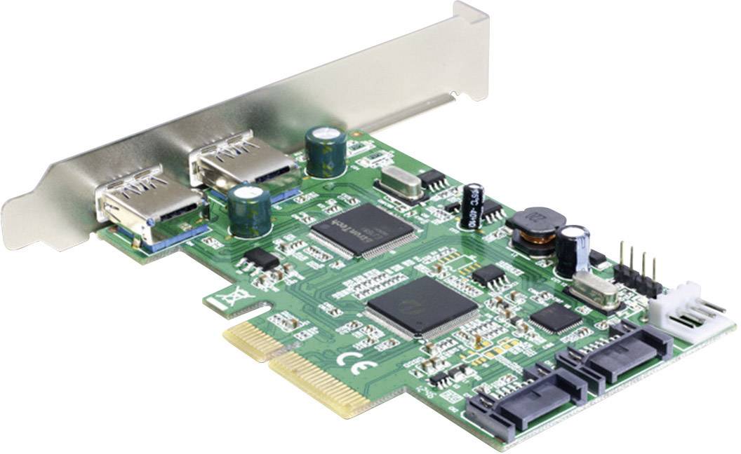 2 Port USB 3.0 / 2 carte SATA port PCI Express Delock interne externe 89359