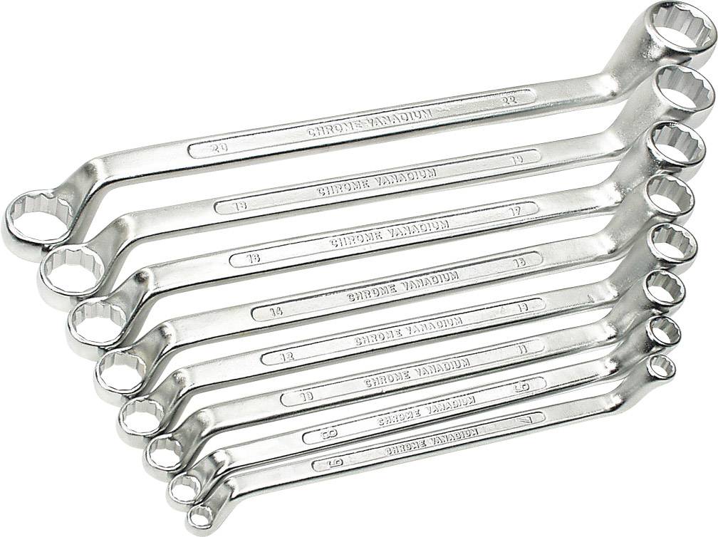 Jeu de clés à œil doubles Brüder Mannesmann M 140-08 DIN 8 pièces 6 - 22 mm DIN 838 1 set