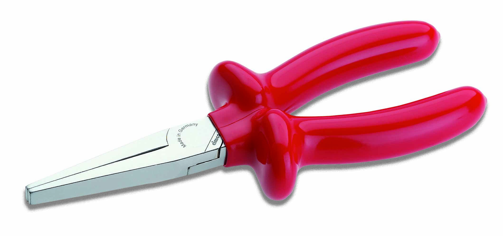 Cimco 108771 VDE Pince à becs plats droite Acier à outils 160 mm