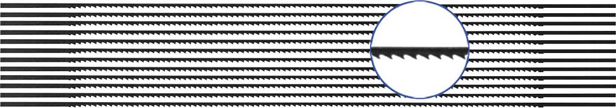 Lame de scie à découper pour bois tendre et dur, matière plastique, plexiglas pack de 12 Longueur lame de scie 130 mm