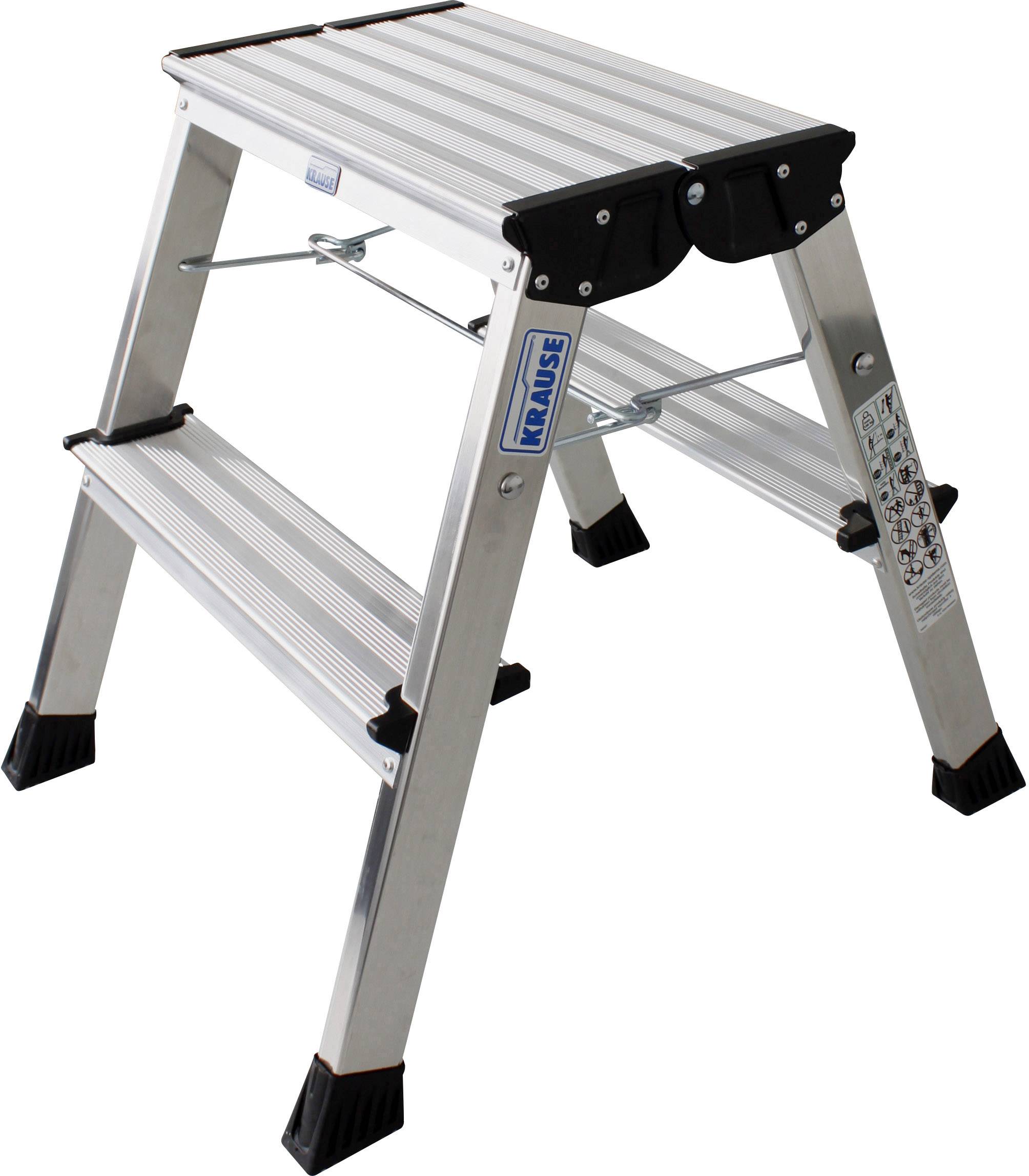 Marche-pieds pliables en aluminium Krause 130037 Hauteur de travail (max.) (détails) <ca/> 2.44 m