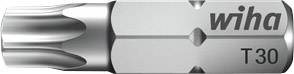 Embout avec profil Torx T30, gravure 'wiha'. Aspect métallique argenté, utilisé dans les tournevis ou les perceuses.