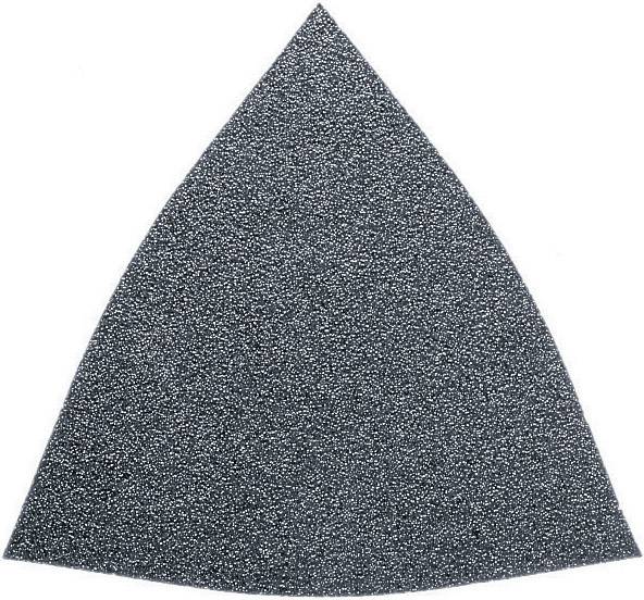 Feuille abrasive Delta avec bande auto-agrippante, non perforé Fein 63717082011 Grain 60 Cote d'encoignure 80 mm 50 pc(s)