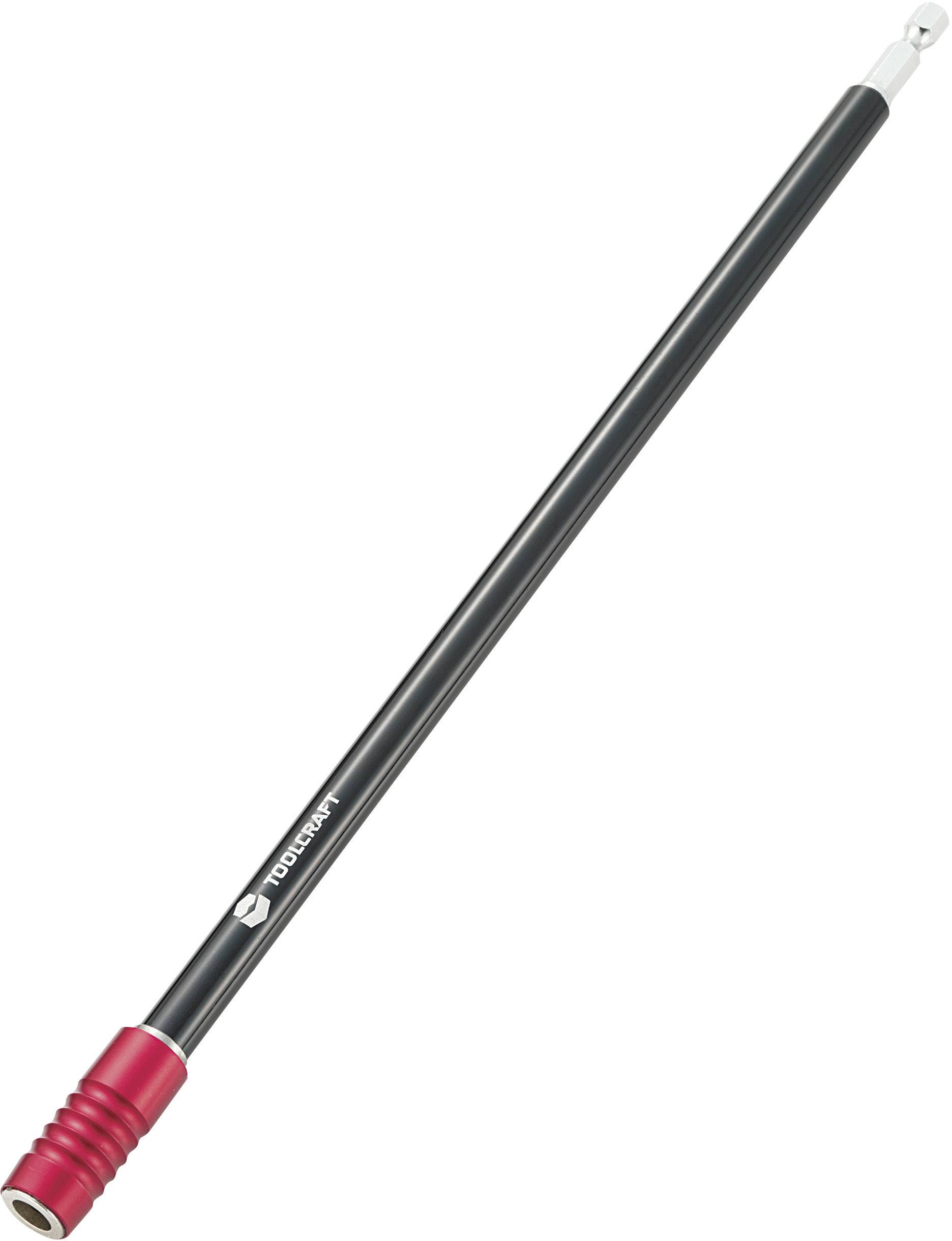 Une barre télescopique rétractable, de couleur noire avec des éléments rouges, présente une fonction télescopique. Adaptée à diverses applications.