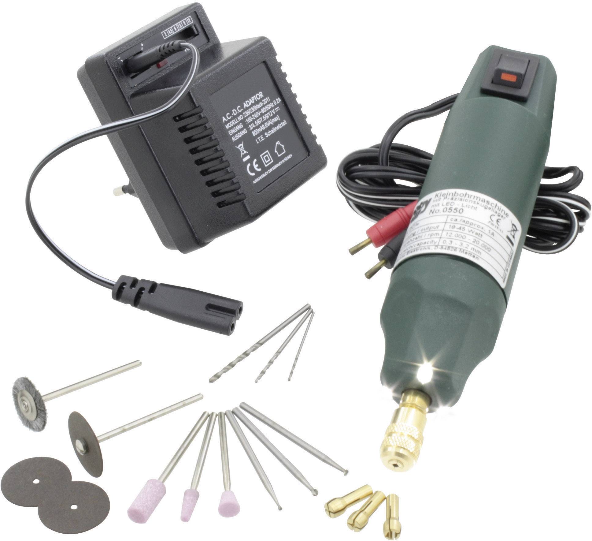 Donau Elektronik 0550 0550V1 Outil multifonction + accessoires 14 pièces 45 W