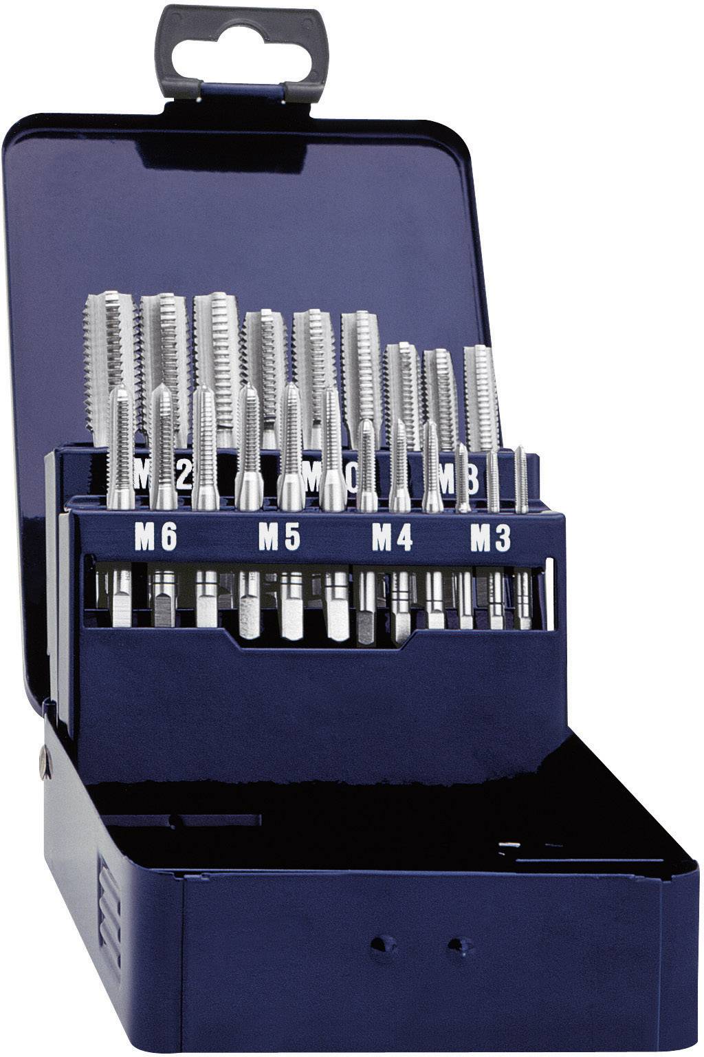 Eventus by Exact 10701 Set de tarauds manuels 21 pièces métrique coupe à droite DIN 352 HSS 1 set