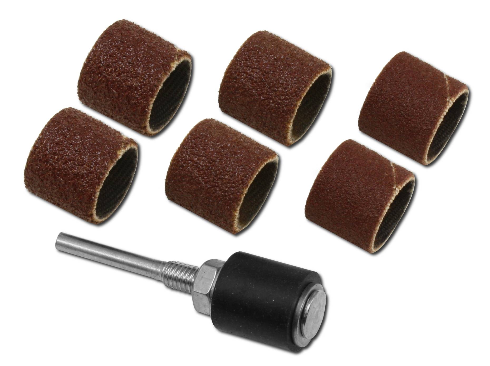 Set de manchons abrasifs avec fraise Donau Elektronik 1626 (Ø) 13 mm 6 pc(s)