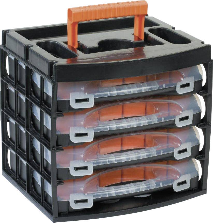 Set de coffrets de rangement à séparations variables Alutec 56100 (L x l x H) 322 x 279 x 297 mm