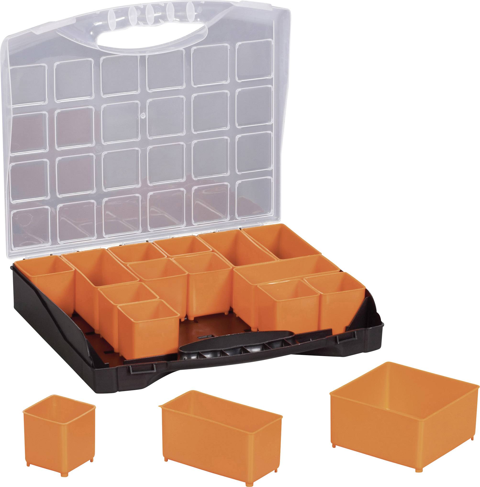 Set de coffrets de rangement à séparations variables Alutec 56100 (L x l x H) 322 x 279 x 297 mm