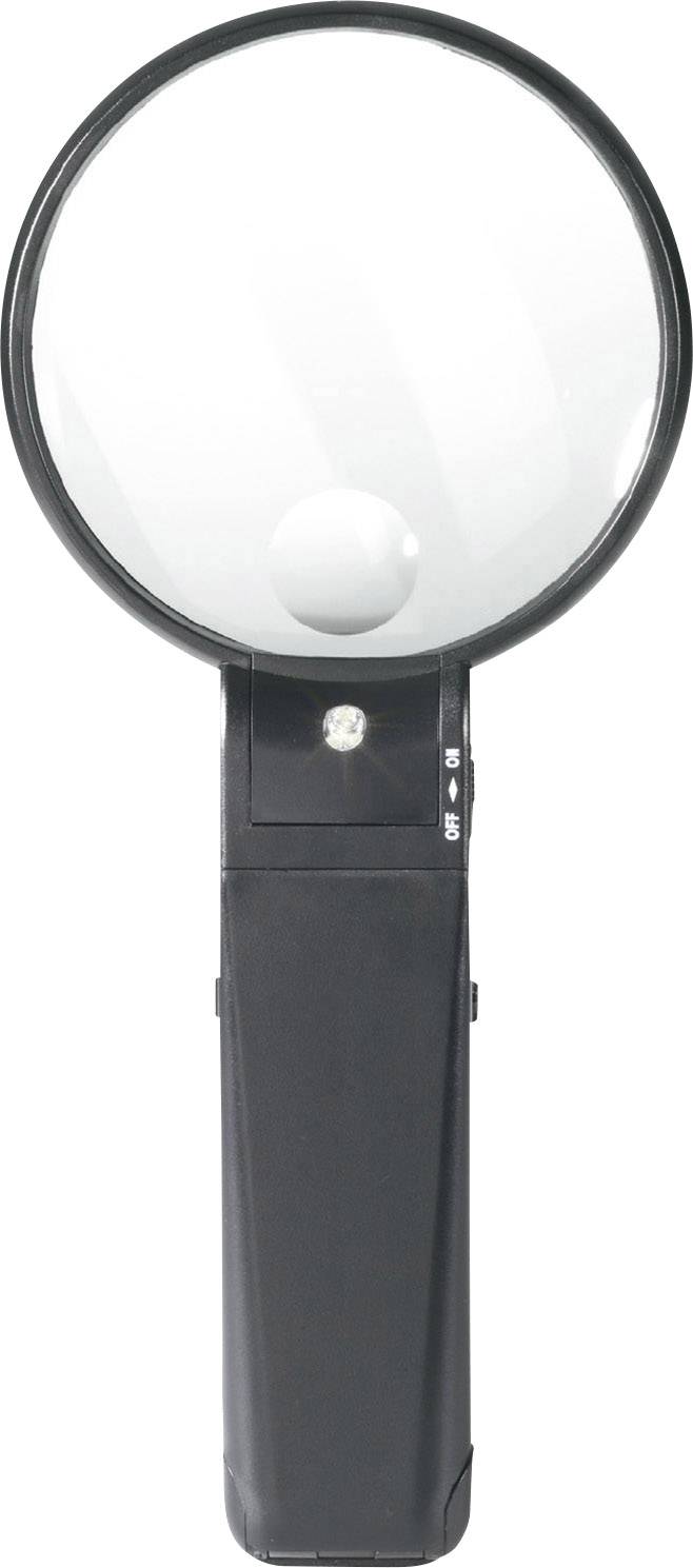 TOOLCRAFT 821010 821010 Loupe sur pied Grossissement: 2 x, 4 x Lentille: (Ø) 88 mm