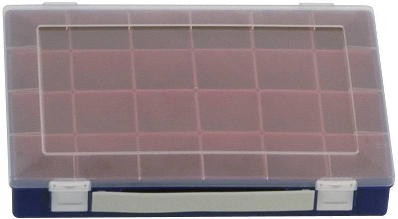Coffret de rangement séparations variables Hünersdorff 600900 (L x l x H) 332 x 232 x 55 mm Nombre de compartiments: 24 1 pc(s)