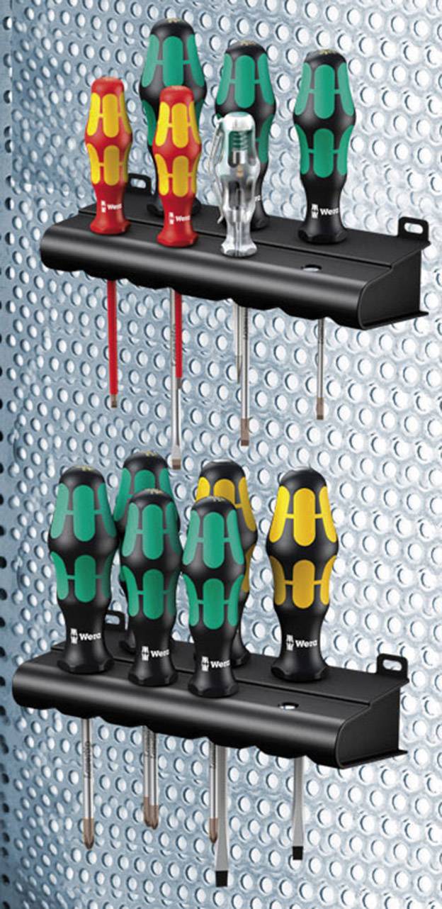 Wera Kraftform XXL pour l'atelier Jeu de tournevis 12 pièces vis à fente, cruciforme Phillips, vis Pozidriv