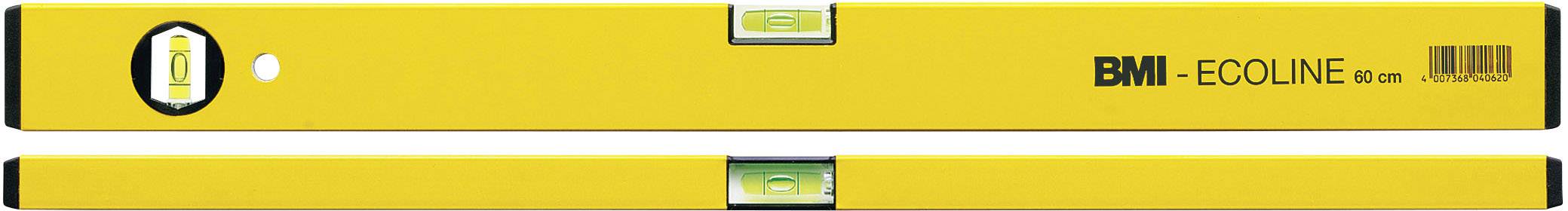 BMI Ecoline 689040PGELB-ECO Niveau à bulle en alliage léger 40 cm 1 mm/m