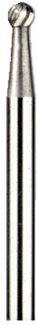 Un foret à tête sphérique et tige cylindrique lisse, principalement utilisé en médecine dentaire ou dans l'artisanat de précision.