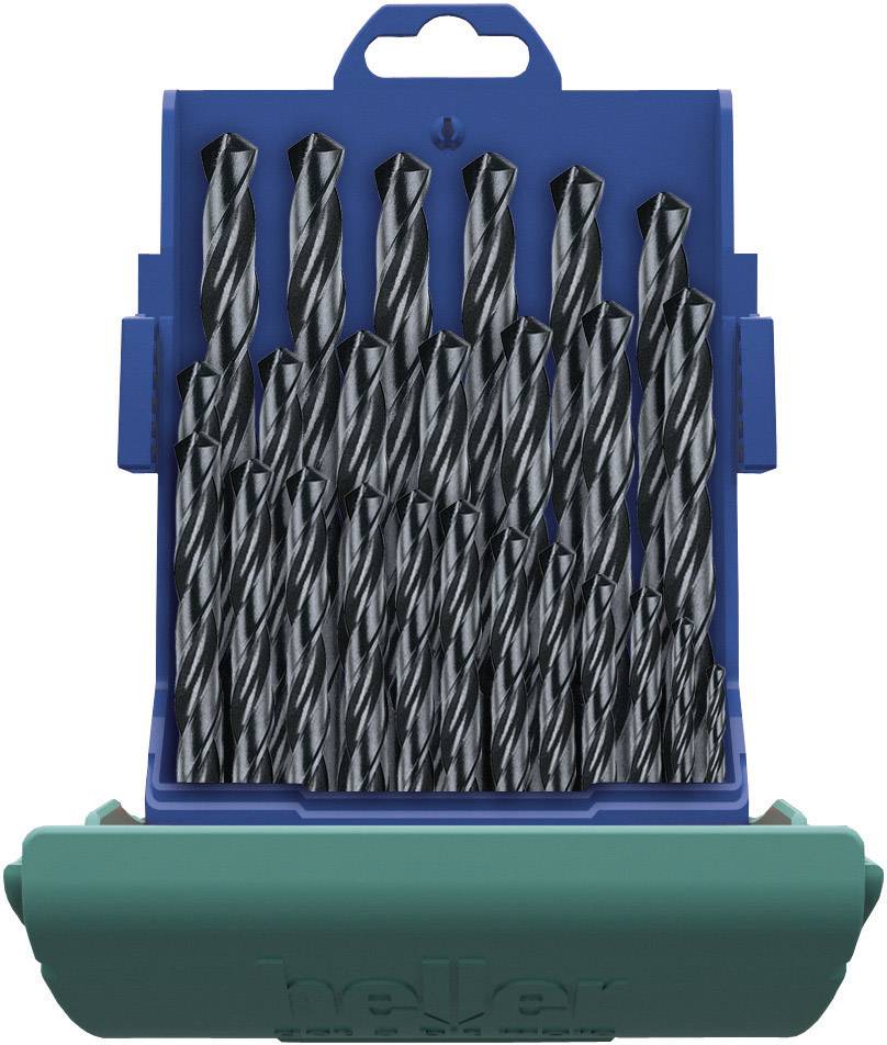 Heller 18371 0 HSS Jeu de forets pour le métal 25 pièces 1 mm, 1.5 mm, 2 mm, 2.5 mm, 3 mm, 3.5 mm, 4 mm, 4.5 mm, 5 mm, 5.5 mm