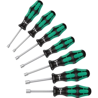 Wera 395 HO/7 SM pour l'atelier Jeu de tournevis 7 pièces 6 pans extérieurs Wera 395 HO/7 SM pour l'atelier Jeu de tournevis 7 pièces 6 pans extérieurs