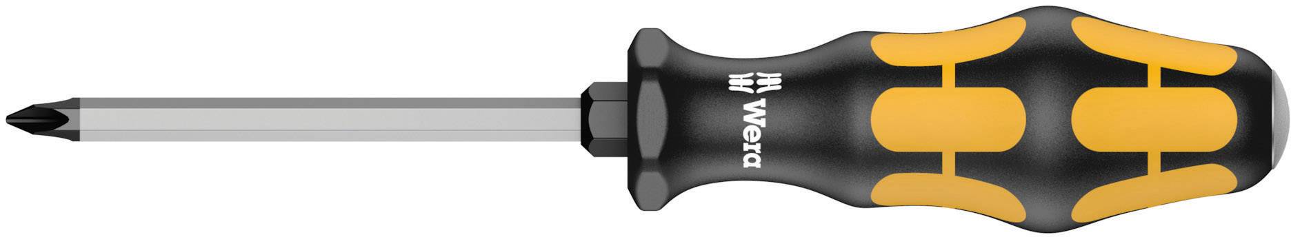 Tournevis à manche noir et orange avec une lame cruciforme, adapté pour les vis à tête cruciforme.