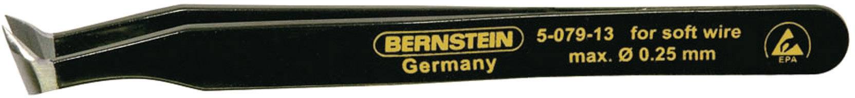 Pince de Bernstein, modèle 5-079-13, pour fil souple, à pointe fine pour travaux de précision ; diamètre maximal 0,25 mm.