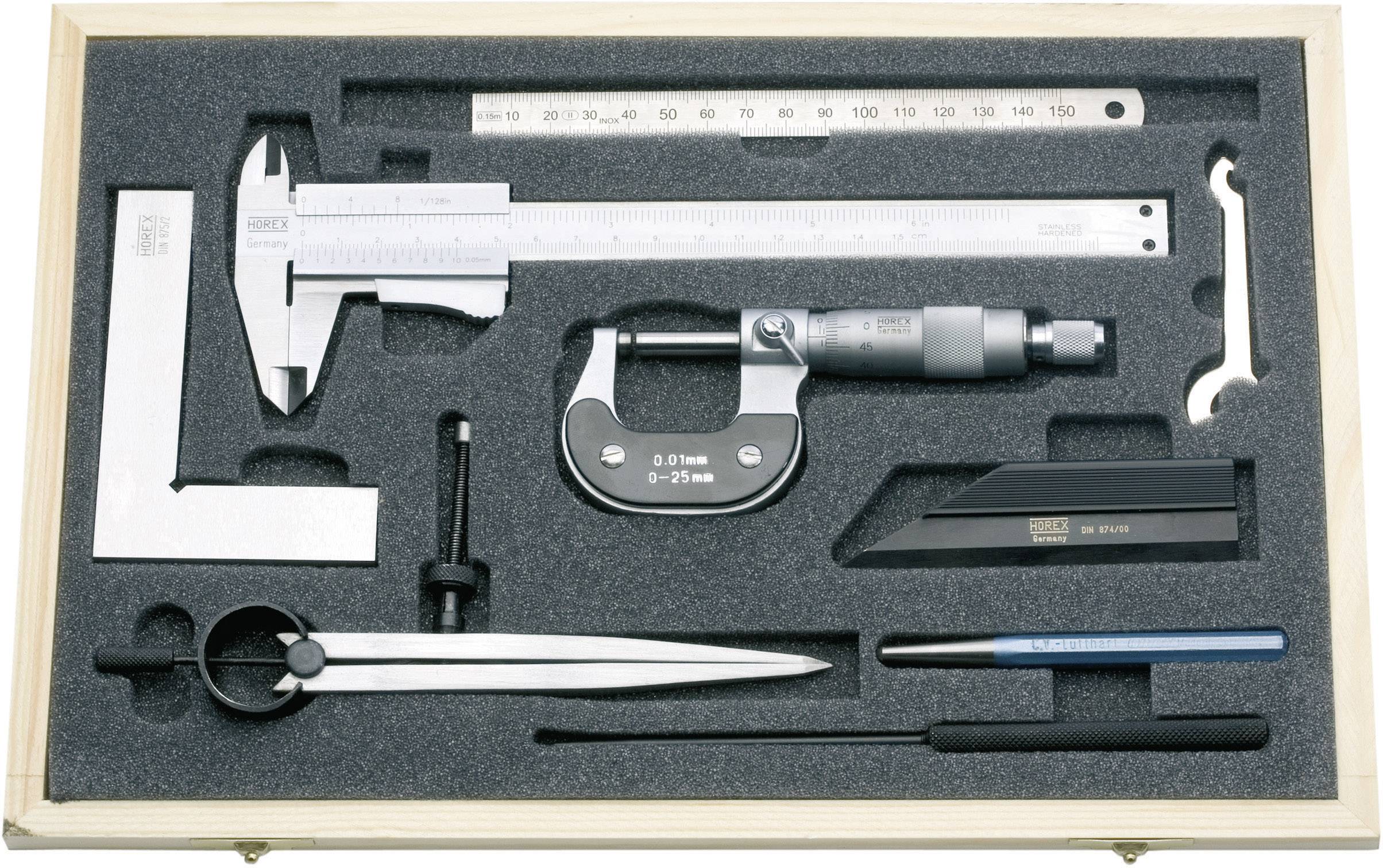 Set d'outils de mesure 8 pièces Horex 2228 208 1 set