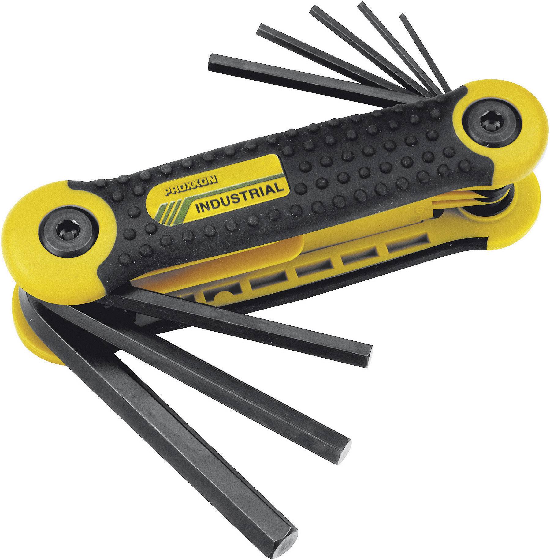 Proxxon Industrial 6 pans intérieurs Jeu de clés mâles coudées 1.5 mm, 2 mm, 2.5 mm, 3 mm, 4 mm, 5 mm, 6 mm, 8 mm 8 pièces