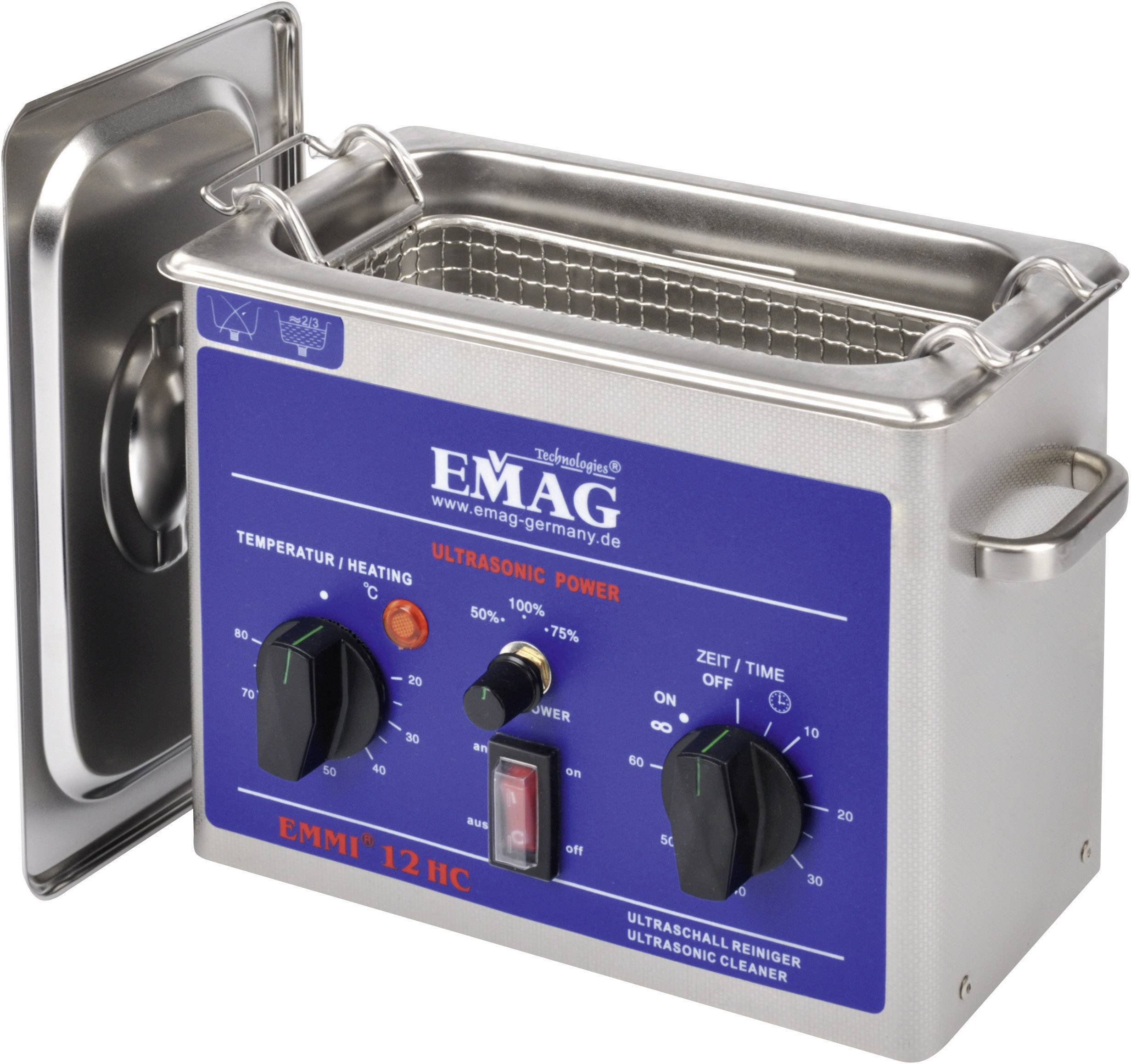 Nettoyeur à ultrasons 100 W 1.2 l Emag 12 HC