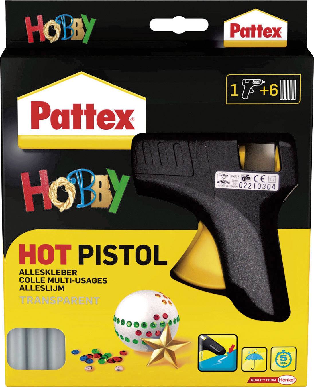 Pistolet à colle Pattex PHP6 11 mm 70 W 220 - 240 V 1 set