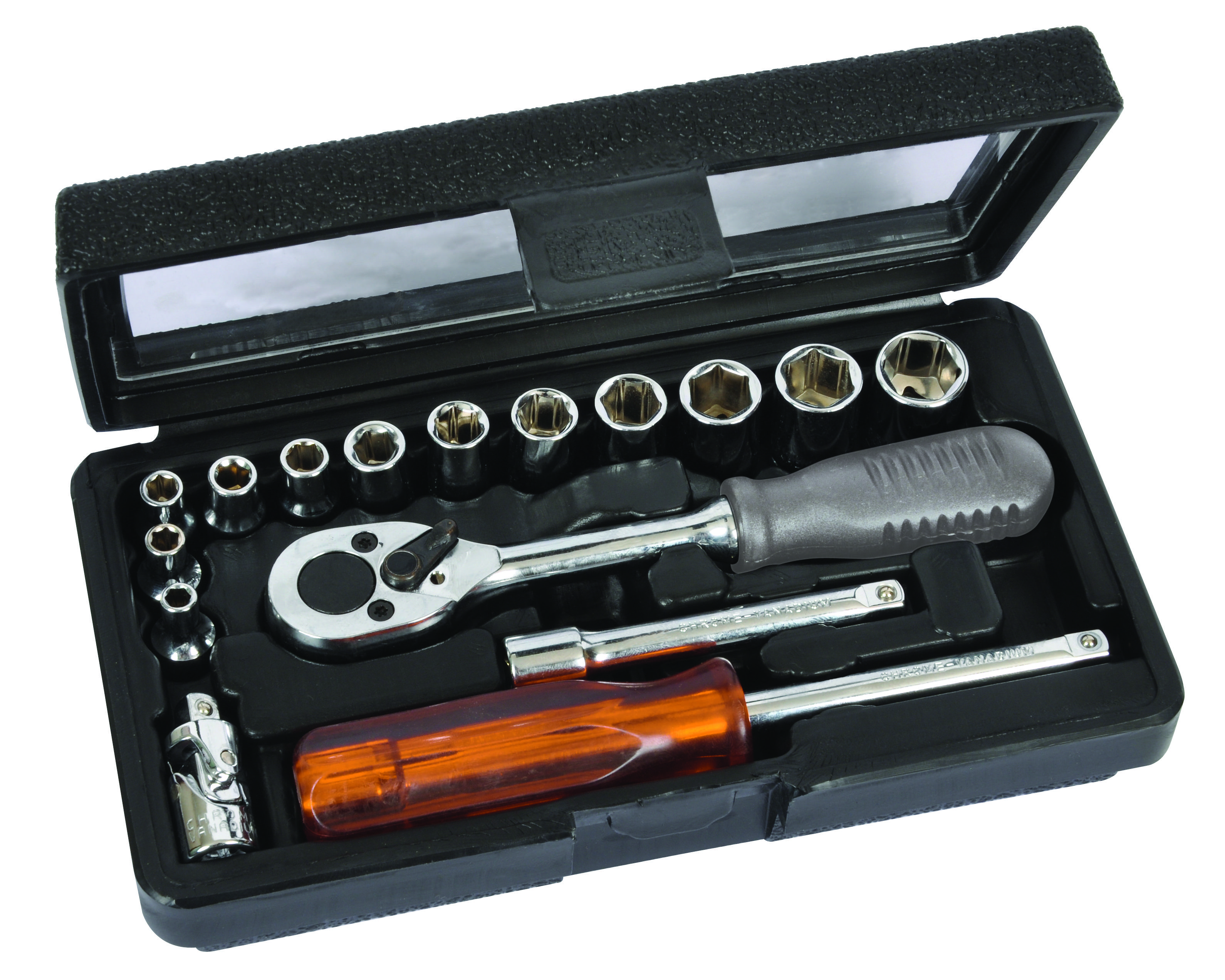 AVIT Jeu de clés à douille métrique 1/4" (6.3 mm) 16 pièces AV07031