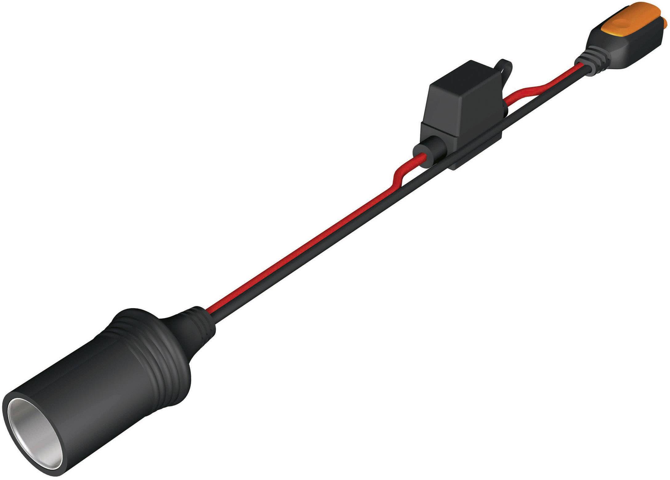 Lampe de poche électrique avec câble et interrupteur, adaptée à l'installation dans les véhicules.