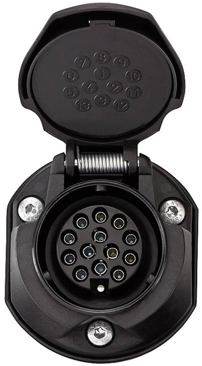 Prise femelle pour remorque SecoRüt 30135 [prise femelle 13 pôles - prise mâle 13 pôles] plastique ABS