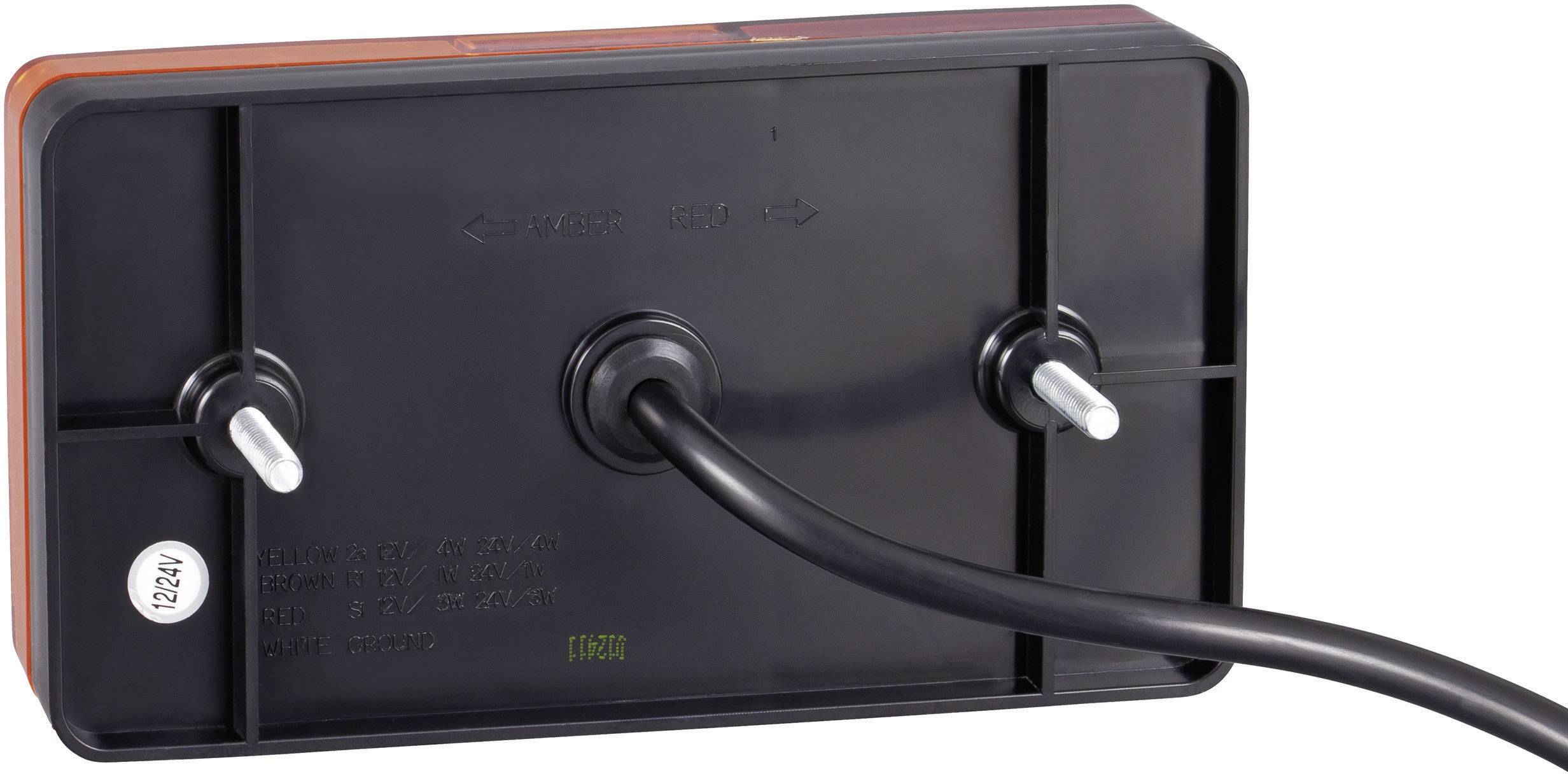 Feu de recul pour remorque gauche, droite SecoRüt 13231 verre transparent 12 V, 24 V