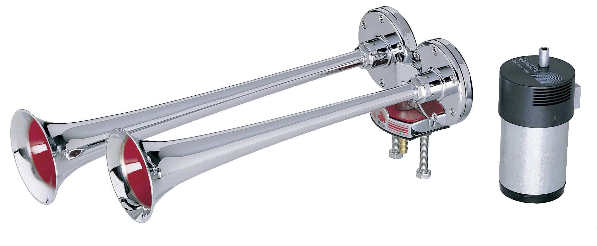 Avertisseur sonore avec compresseur 2 sons HP Autozubehör 10912 Truck 2 12 V