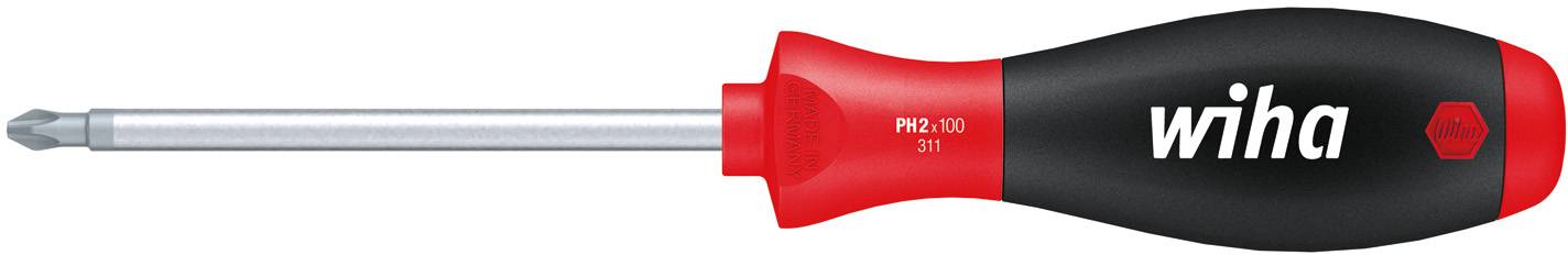 Wiha 00756 pour l'atelier Tournevis cruciforme PH 1 Longueur de la lame: 80 mm DIN ISO 8764