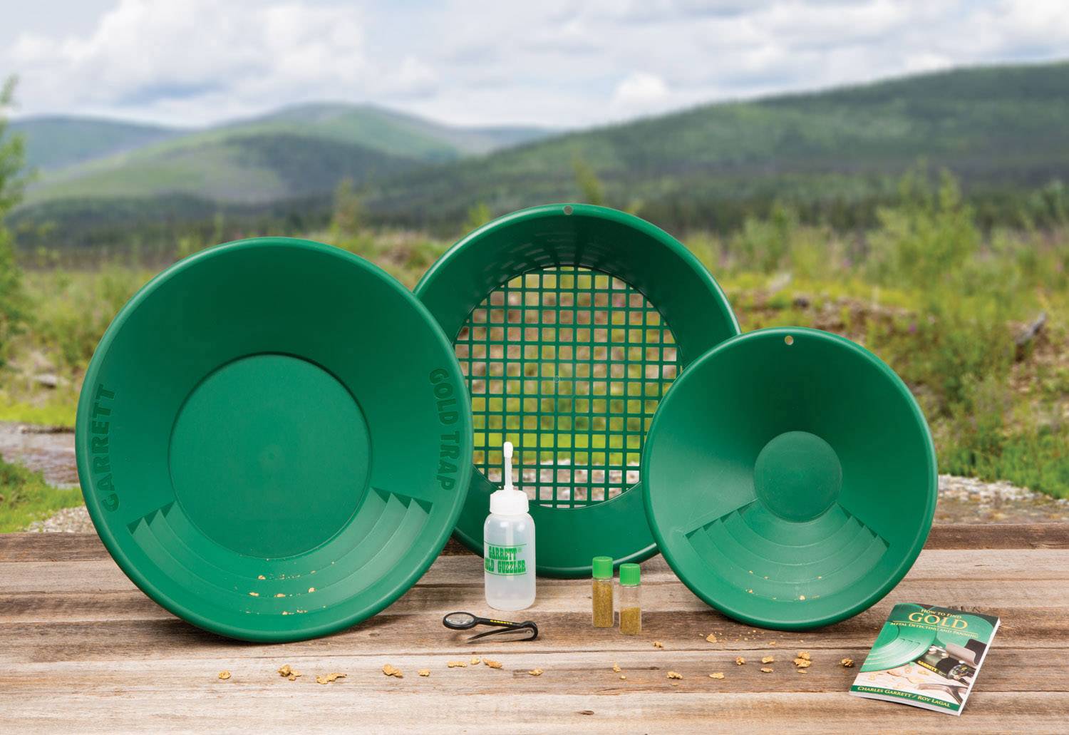 Kit d'orpaillage Garrett Gold Pan Kit