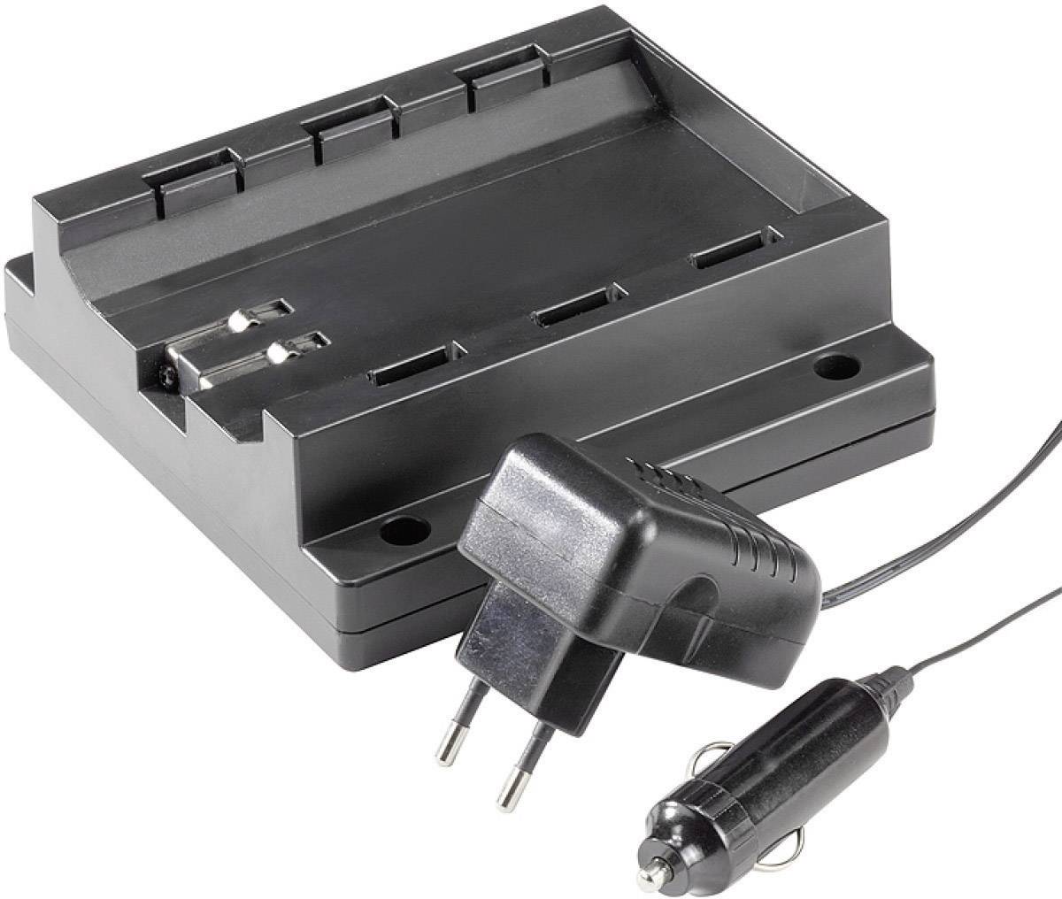 Un chargeur noir avec deux connexions : une pour la prise électrique murale et une pour l'allume-cigare de la voiture.