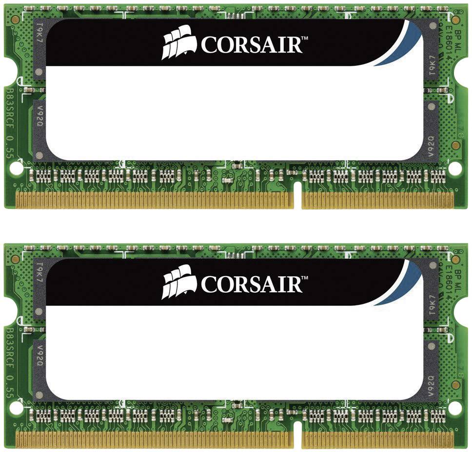 Mémoire pour PC portable Corsair Value Select DDR3 8 GB 2 x 4 GB non-ECC 1333 MHz SO-DIMM 204 broches CL9 9-9-24 CMSO8GX3M2A1333C9