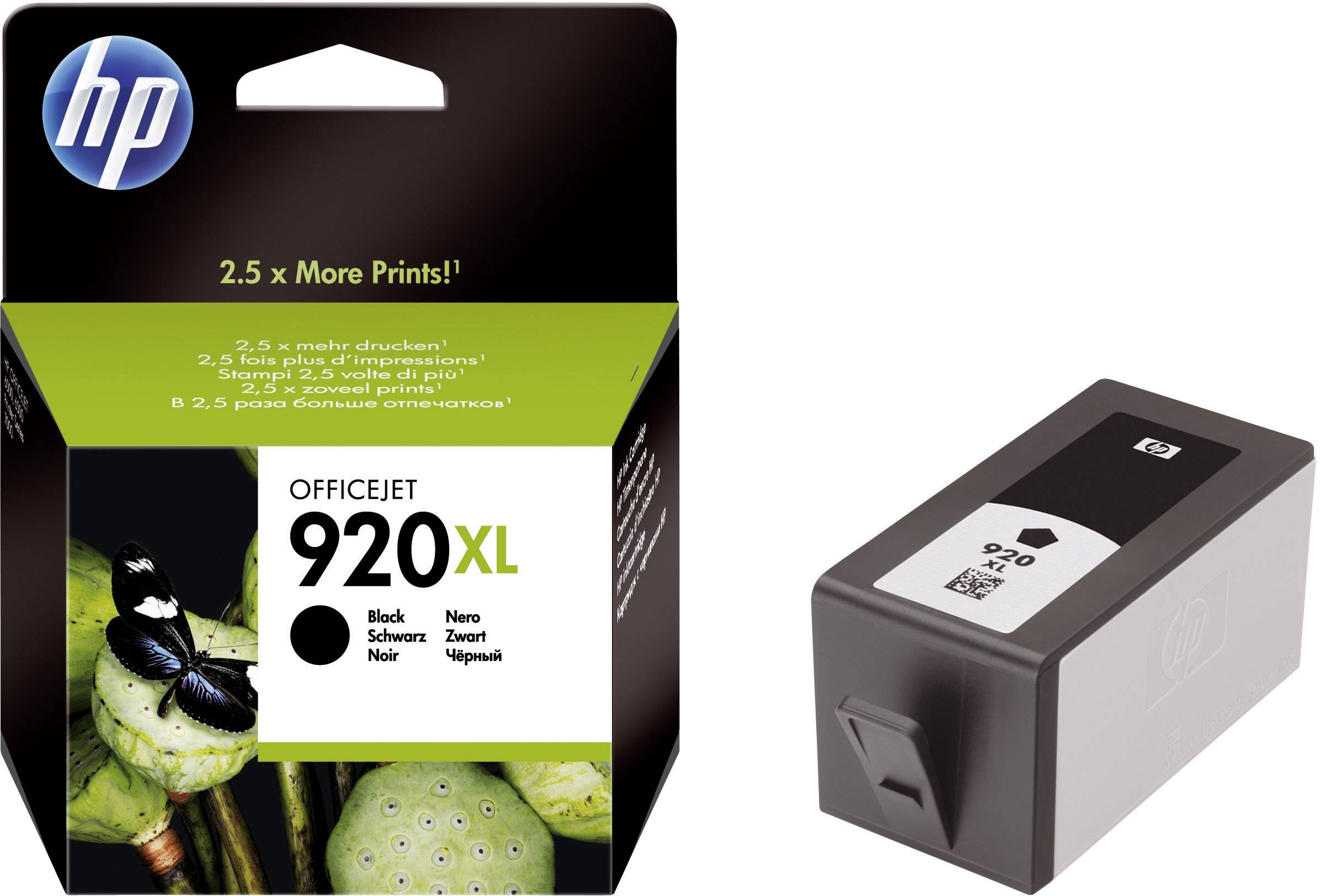HP 920 XL Cartouche d'encre d'origine noir CD975AE Cartouche d'imprimante