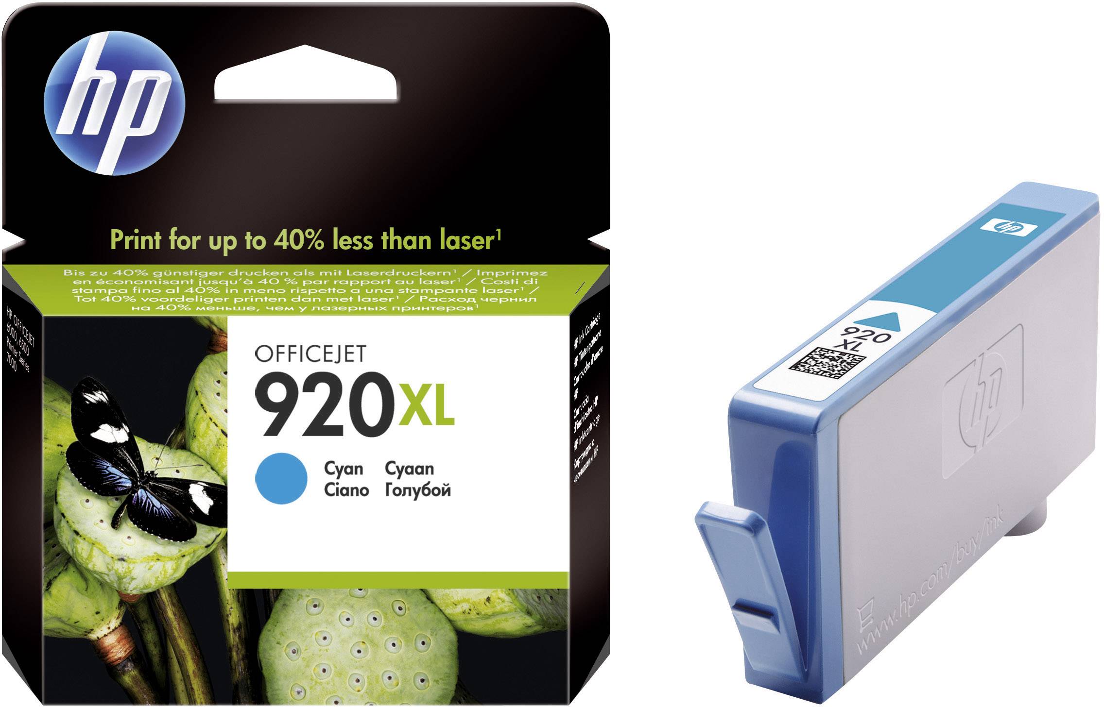 HP 920XL Encre d'origine cyan CD972AE Encre
